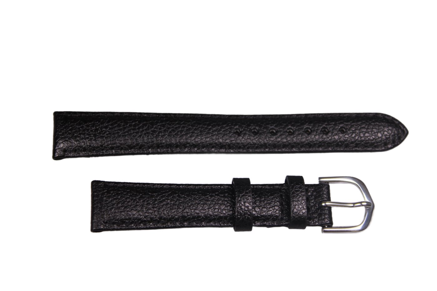 Eichmüller Uhrenring Uhrenband Schwarz 16 mm, (2-tlg), Echt Leder von Eichmüller