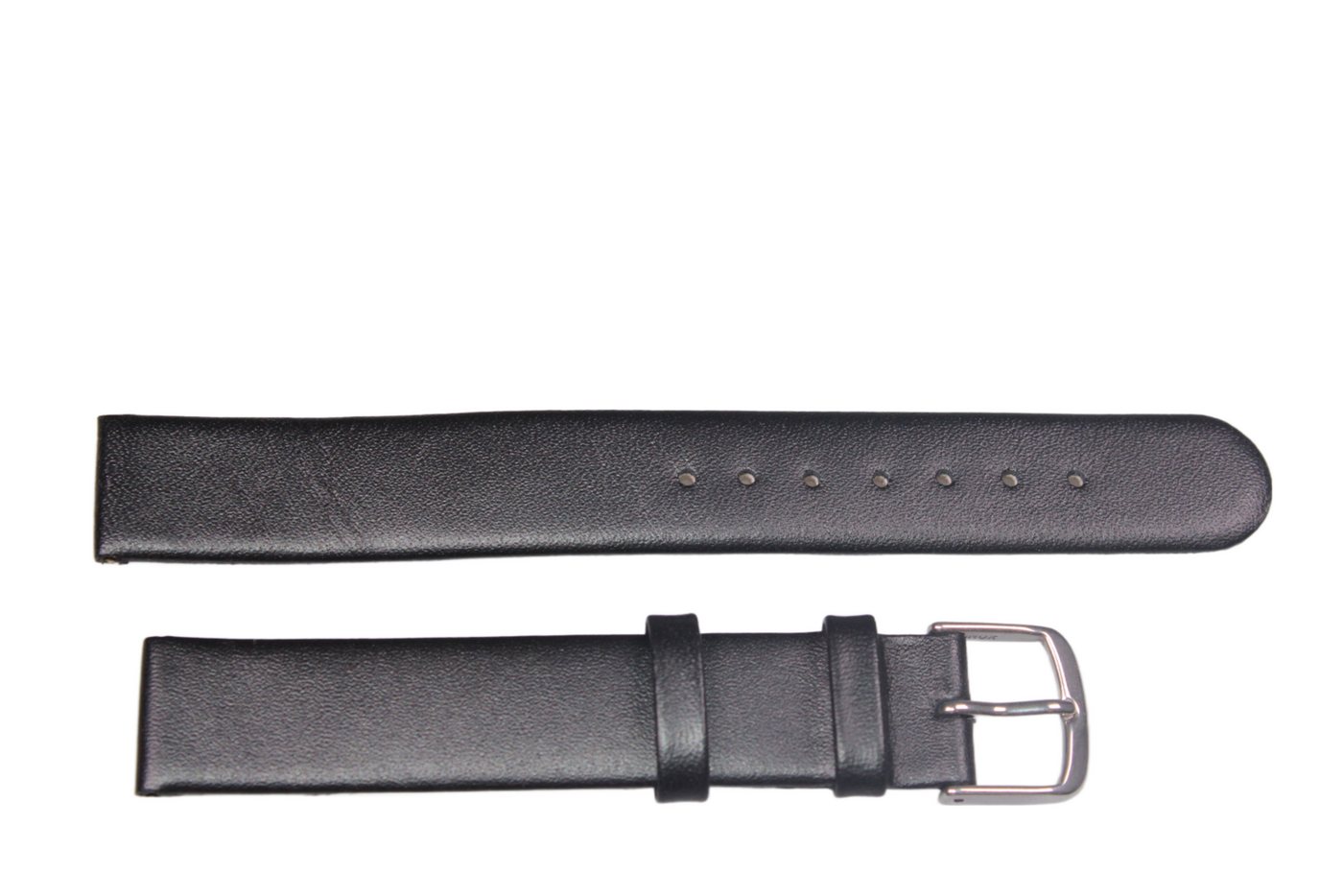 Eichmüller Uhrenring Uhrenband Schwarz 16 mm, (2-tlg), Echt Leder von Eichmüller