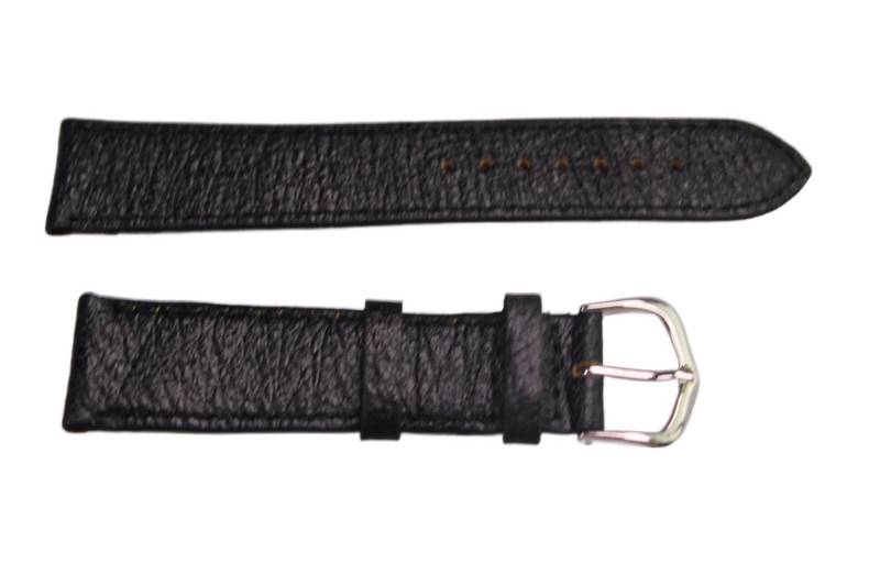 Eichmüller Uhrenring Uhrenband Schwarz 20 mm, (2-tlg), Echt Leder von Eichmüller