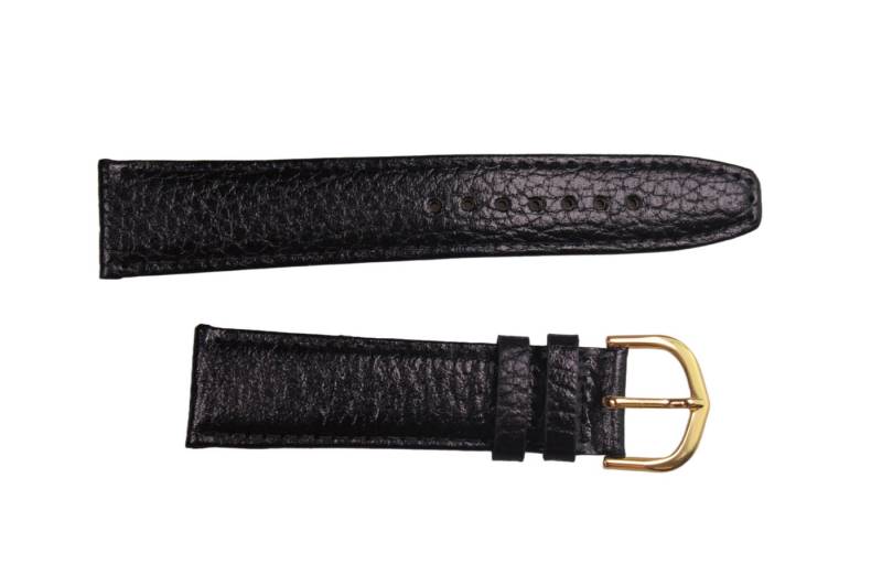 Eichmüller Uhrenring Uhrenband Schwarz 20 mm, (2-tlg), Echt Leder von Eichmüller