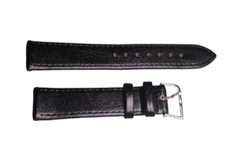 Eichmüller Uhrenring Uhrenband Schwarz 20 mm, (2-tlg), Echt Leder von Eichmüller