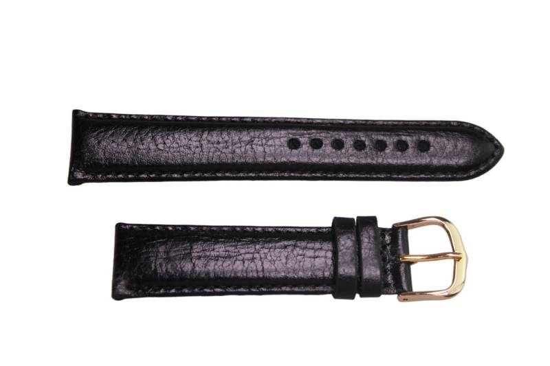 Eichmüller Uhrenring Uhrenband Schwarz 20 mm, (2-tlg), Echt Leder von Eichmüller