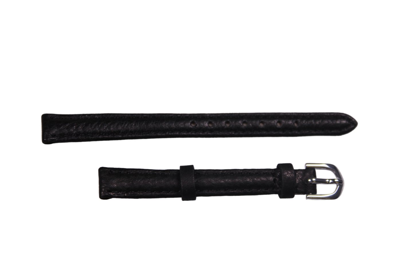 Eichmüller Uhrenring Uhrenband Schwarz 8 mm, (2-tlg), Echt Leder von Eichmüller