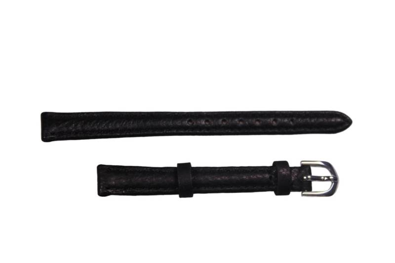 Eichmüller Uhrenring Uhrenband Schwarz 8 mm, (2-tlg), Echt Leder von Eichmüller