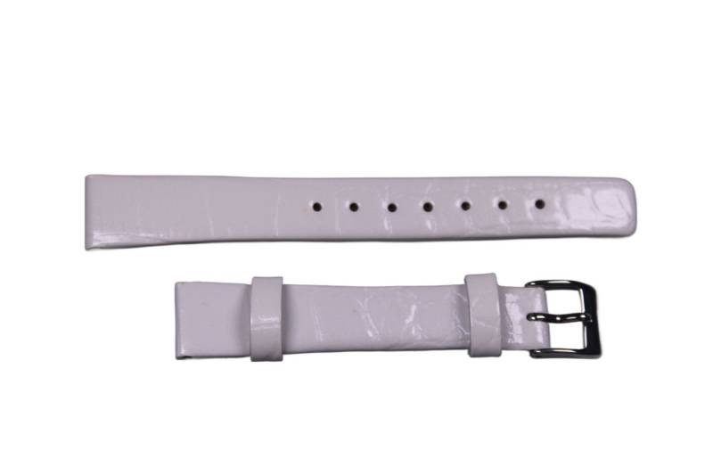 Eichmüller Uhrenring Uhrenband Weiß 14 mm, (2-tlg), Echt Leder von Eichmüller