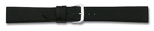 Eichmüller Uhrenarmband Nahtlos Nappaleder Kalbsleder in 10/12/14/16/18/20 mm (Schwarz, 18 mm) von Eichmüller