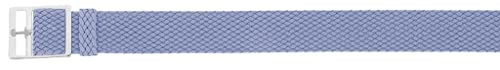 Eichmüller Uhrenarmband Perlon in 18/20 mm Textil Retro Geflochten Atmungsaktiv (Taubenblau, 18 mm) von Eichmüller