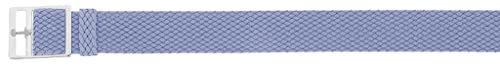 Eichmüller Uhrenarmband Perlon in 18/20 mm Textil Retro Geflochten Atmungsaktiv (Taubenblau, 20 mm) von Eichmüller