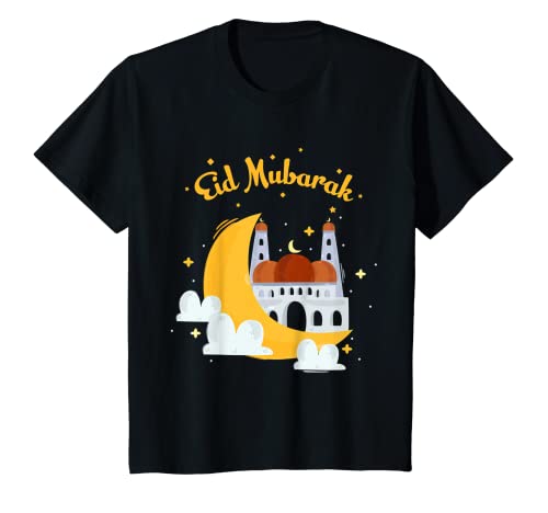 Kinder Eid Muslimische Kinder Eid Mubarak für Kinder Jungen Mädchen Jugend eid T-Shirt von Eid Muslim Kids Eid Mubarak
