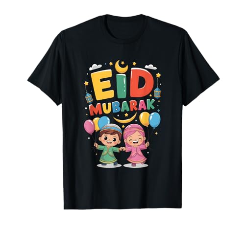 Eid Mubarak, Eid Kinder Kleidung für muslimische Hilfe Eid al Fitr T-Shirt Eid Mubarak, Eid Kinder Kleidung für muslimische Hilfe Eid al Fitr T-Shirt von Eid al-Fitr & Eid al-Adha Mubarak