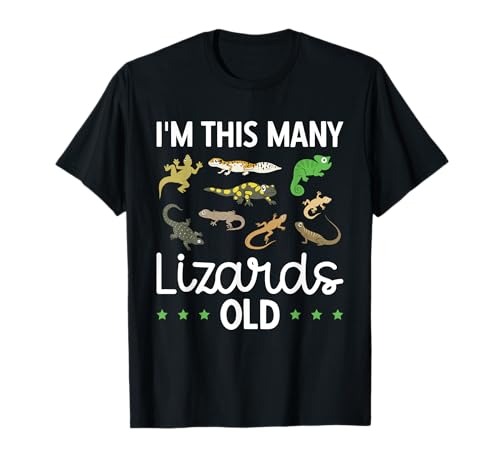 Kinder Reptil Eidechse Geburtstag T-Shirt von Eidechse Reptil Geburtstag Designs & Bekleidung