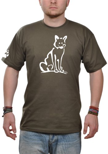 Eidos T-Shirt Herren Fuchs - Khaki XL von Eidos