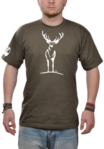 Eidos T-Shirt Herren Rotwild - Khaki L von Eidos