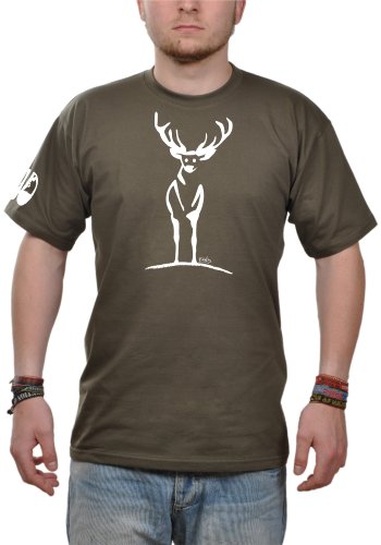 Eidos T-Shirt Herren Rotwild - Khaki XXL von Eidos