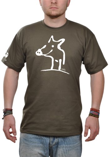 Eidos T-Shirt Herren Sau - Khaki XL von Eidos