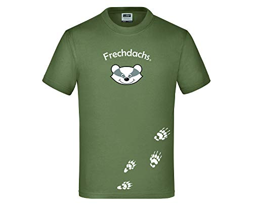 Eidos T-Shirt Kinder Frechdachs - moosgrün 110 von Eidos