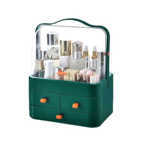 Eieenotee 1pc f¨¹r Hautpflegeprodukte Make-Up Organizer Kosmetik Empfangsbox Staubdichter Desktop mit Schubladen Haushaltsaufbewahrungsbox von Eieenotee