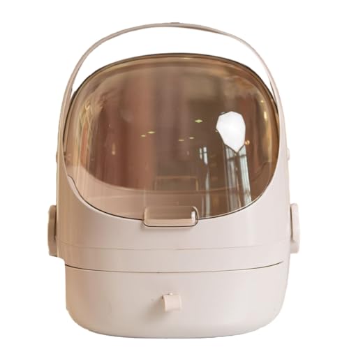 Eieenotee Staubdichte Kosmetik-Aufbewahrungsbox mit ?em Fassungsverm?gen, Schreibtisch-Make-Up-Organizer f¡§1r das Badezimmer mit Schubladen f¡§1r Hautpflegeprodukte von Eieenotee