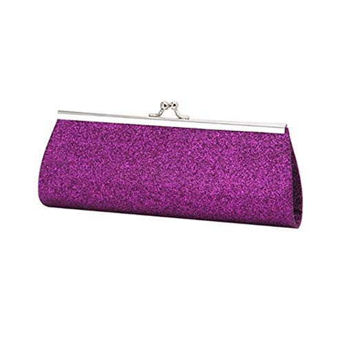 Eighosee Damen-Clutch, Geldbörse, Party, Hochzeit, Handtasche, Schultertasche (lila), violett, Einheitsgröße von Eighosee