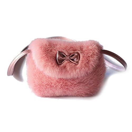 Eighosee Mode Kinderhandtasche Bowknot Prinzessin Schulter UmhäNgetasche MäDchen GeldböRse Lila Rot von Eighosee