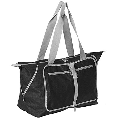 Eighosee Modische Reisetasche, Handtasche, lässig, Wochenendtasche, multifunktional, für Damen, Gepäcktasche, Schwarz, Schwarz , Einheitsgröße von Eighosee