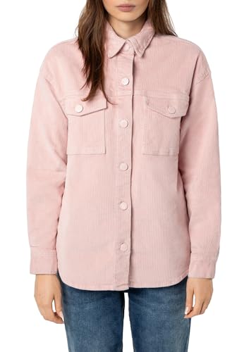 Eight 2 Nine Damen Cord Hemdjacke – Lässige Cordjacke mit Knopfleiste Light-Rose M von Eight 2 Nine