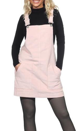 Eight 2 Nine Damen Cord Latz Rock LETN-086 Minirock mit Trägern Pearl Rose XL von Eight 2 Nine