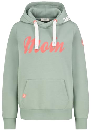 Eight 2 Nine Damen Hoodie Kapuzenpullover mit Küstenprint Kapuze Kängurutaschen Light-Green XXL Eight 2 Nine Damen Hoodie Kapuzenpullover mit Küstenprint Kapuze Kängurutaschen Light-Green XXL von Eight 2 Nine