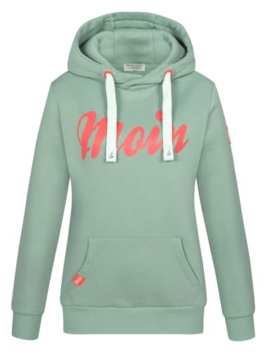 Eight 2 Nine Damen Hoodie Moin LETN-072 Kapuzen-Sweatshirt Statement Maritim Light Green S von Eight 2 Nine