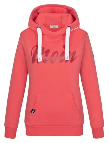 Eight 2 Nine Damen Hoodie Moin LETN-072 Kapuzen-Sweatshirt Statement Maritim Middle Orange S von Eight 2 Nine