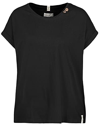 Eight 2 Nine Damen T-Shirt LETN-064 Loose Fit Kurzarmshirt Black XXL von Eight 2 Nine