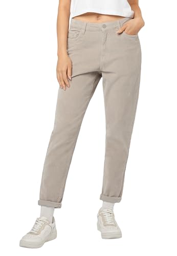 Eight 2 Nine Eight2Nine Damen Kordhose MOM Fit mit Aufschlag light-beige L von Eight 2 Nine