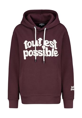 Eight 2 Nine Sublevel Damen Hoodie Kapuzenpullover mit Stickereien Oversize dark-red M von Eight 2 Nine