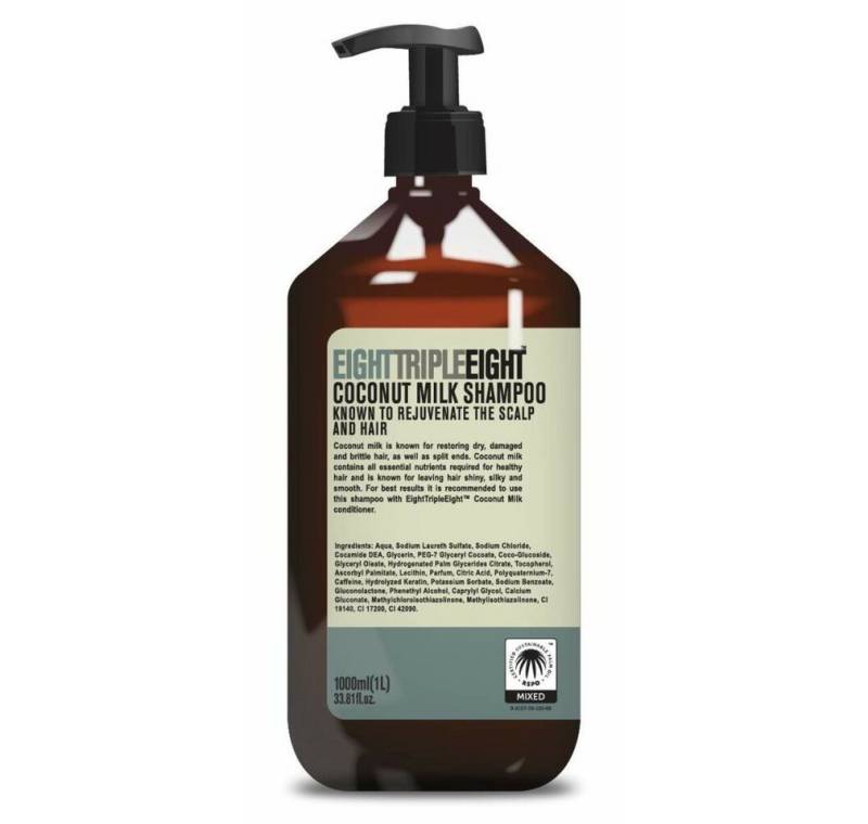 Eight Triple Eight Haarshampoo Acht Triple Eight Kokosnussmilch Shampoo 1000 ml von Eight Triple Eight