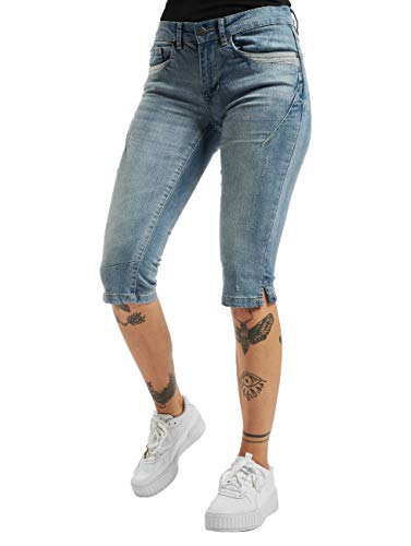 Eight2Nine Damen 3/4 Capri Jeans-Hose mit Taschendetail Middle-Blue XS von Eight2Nine