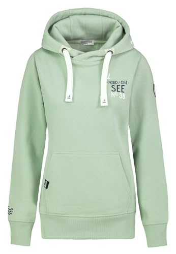 Eight2Nine Damen Hoodie Nord/Ost-See LETN-073 Strandkorbliebe Maritim Spruch Pastel Mint Green M von Eight2Nine