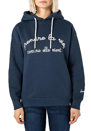 Eight2Nine Damen Hoodie mit Stickerei Dark-Blue M von Eight2Nine