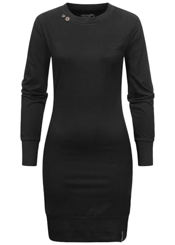 Eight2Nine Damen Kleid Longsleeve Dress mit Knopf-Details am Kragen von Eight2Nine