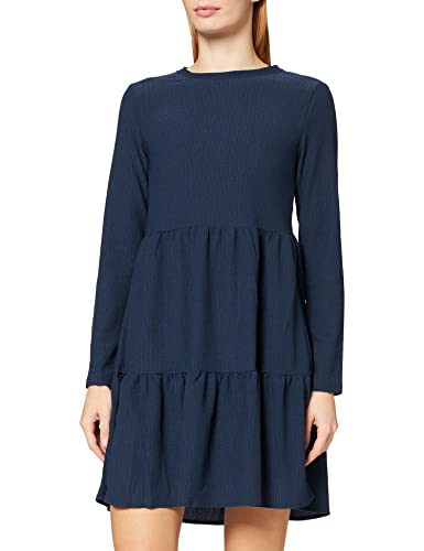 Eight2Nine Damen Langarm 30226 Lässiges Kleid, Stormy Blue, L von Eight 2 Nine