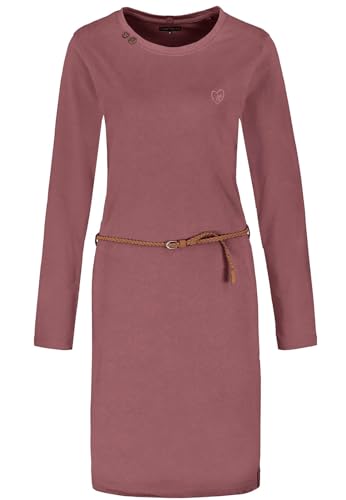 Eight 2 Nine Damen Midi Jersey Kleid LETN-070 Shirtkleid Langarm Renaissance Rose S von Eight 2 Nine