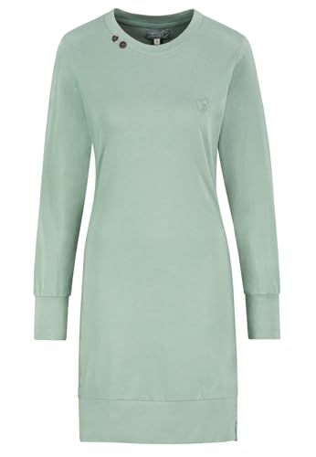 Eight2Nine Damen Midi Sweat-Kleid LETN-071 D12072W30371A3ENLE Mineral Green L von Eight2Nine