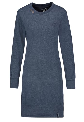 Eight2Nine Damen Midi Sweat-Kleid LETN-071 D12072W30371A5ENLE Stormy Blue Mel. S von Eight2Nine