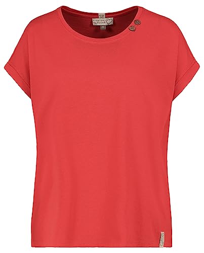 Eight2Nine Damen T-Shirt LETN-064 Loose Fit Kurzarmshirt Flame Red M von Eight2Nine