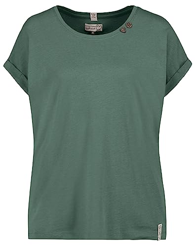 Eight2Nine Damen T-Shirt LETN-064 Loose Fit Kurzarmshirt Forest Green S von Eight2Nine