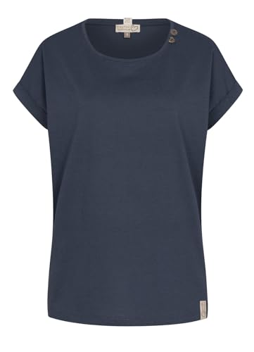 Eight2Nine Damen T-Shirt LETN-064 Loose Fit Kurzarmshirt Navy L von Eight2Nine