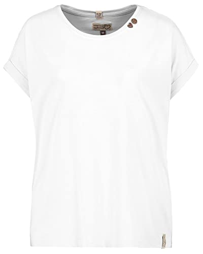 Eight2Nine Damen T-Shirt LETN-064 Loose Fit Kurzarmshirt White L von Eight2Nine