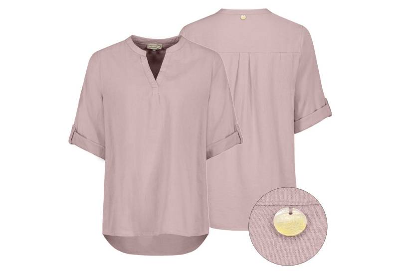 Eight2Nine Hemdbluse Eight2nine Damen Leinen Bluse atmungsaktiv Kurzarmbluse Sommer Urlaub von Eight2Nine