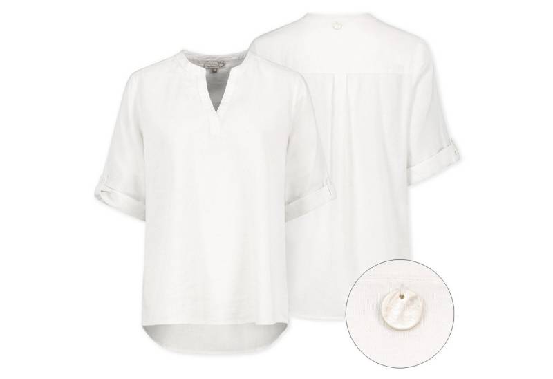 Eight2Nine Hemdbluse Eight2nine Damen Leinen Bluse atmungsaktiv Kurzarmbluse Sommer Urlaub von Eight2Nine