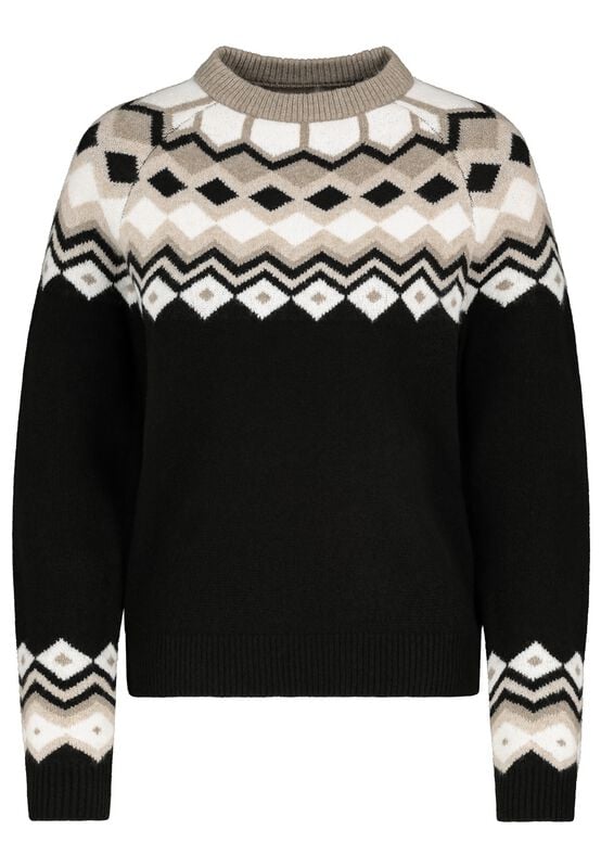 Eight2Nine JAQUARD KNIT SWEATER Strickpullover schwarz in L von Eight2Nine