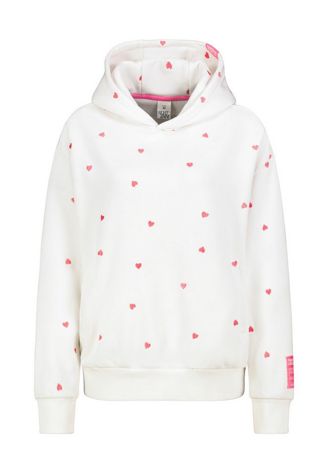 Eight2Nine Kapuzenpullover Damen Hoodie mit süßem Alloverprint Sweater, Kapuzensweatshirt mit seitl. Eingrifftaschen von Eight2Nine